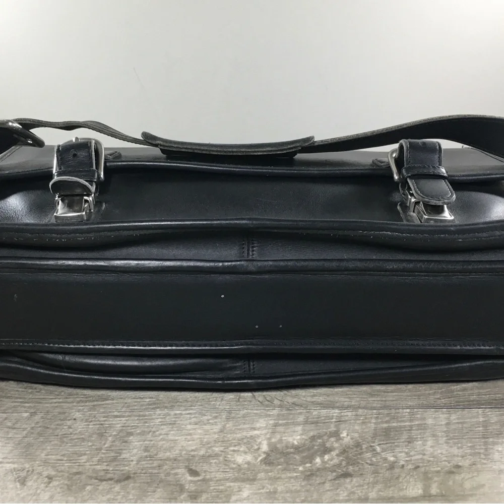 Coach 2Way Thompson Leather Executive Briefcase Laptop Computer Shoulder Bag